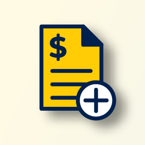 Web icon illustrating Create PDF Invoice